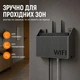 Настенный держатель для Wi-Fi роутера полка для роутера 3D печать PLA органайзер для кабелей на стену серый - изображение 3