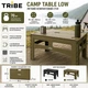 Стіл туристичний складаний Tribe Camp Table Low 70х44х40 см олива — компактний, для кемпінгу та пікніка T-EF-0003 - зображення 7
