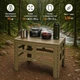 Стіл туристичний складаний Tribe Camp Table High 70х44х55 см олива — компактний, для кемпінгу та пікніка T-EF-0004 - зображення 1