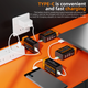 Аккумуляторная батарея Phomax 9В 4400 мВт/ч модель 6F22 USB-C (2 шт.) Черный HDSYR_499 - изображение 5