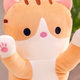 Мягкая Игрушка Кот Длинний 50см Подушка Обнимашка коричневый - изображение 2