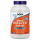 Рыбий жир NOW Foods "Ultra Omega 3-D Fish Oil" жирные кислоты омега 3 с витамином D3, 1385 мг (180 желатиновых капсул) - изображение 1