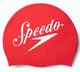 Шапка для плавания Speedo красная белая силиконовая унисекс для тренировок и соревнований - изображение 3