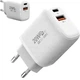 Мережевий зарядний пристрій Zenwire PD20W 1x USB-A 1x USB-C 3A (5904507528973) - зображення 1