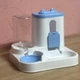Автоматическая кормушка для корма и воды 2в1, поилка для кошек и собак голубая - изображение 6