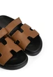 Шльопанці шкіряні жіночі Loretta 6117/Brown/720/C 36 Коричневий - изображение 3