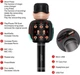 Мікрофон караоке Wster WS-2911 Bluetooth з колонкою, бездротовий караоке-мікрофон з ефектами голосу - зображення 7