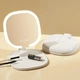 Косметическое зеркало J01 с LED подсветкой настольное складное для макияжа - изображение 4