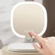 Косметическое зеркало J01 с LED подсветкой настольное складное для макияжа - изображение 5