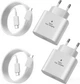 Набор скоростных зарядных устройств USB-C 25W (2 шт), Super Fast Charging адаптеры с кабелями 1.5м для Samsung и iPhone - изображение 1