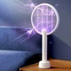 Електрична мухобійка Qualitell Electric Mosquito Swatter M4 УФ лампа від комарів акумуляторна ракетка 2в1 - зображення 1