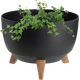 Misa na kwiaty z nóżkami Kadax Luri 32 cm Czarna K4271 (5903699433058) - obraz 1