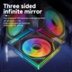 Вентилятор TZMRIT PRISM 6MAX 120mm для ПК з ефектом нескінченного дзеркала, ARGB-підсвітка, PWM-керування тихий та потужний - зображення 6