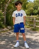 Літній костюм на хлопчика Gap 140-146 см білий з синім - зображення 1