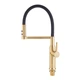 Смеситель для кухни с гибким изливом Mixxus Premium PULL 017 BRUSHED GOLD REFL.BLACK MI8280 матовое золото - изображение 7