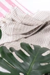 Пляжное покрывало большое коврик пляжный плед Breeze Beige мягкая пляжная подстилка одеяло для пляжа 170 * 200 см хлопок - изображение 10