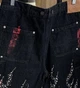 Шорти Джинсові Baggy HELLSTAR Denim Logo Black Glitter XL - зображення 4