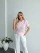 Трикотажное поло с мягким воротником Оne size Розовый (007127) - изображение 2
