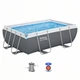 Каркасный бассейн Bestway 56629 прямоугольный 282×196×84 см с фильтр-насосом и ремкомплектом - изображение 1