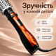 Фен браш 3 в 1 стайлер для укладки волос Gemei GM-4828 с насадками 1000Вт - изображение 5