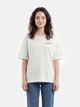 Футболка хлопковая оверсайз женская Vero Moda 10347620 L Snow White/Olives (5715872806463) - изображение 1