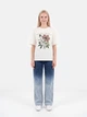 Футболка хлопковая оверсайз женская Vero Moda 10347620 S Snow White/Flower (5715872806500) - изображение 2
