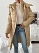 Стеганная куртка Shein sz2406194539555911 M бежевая (100009764) - изображение 4