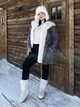 Парка Shein sz2406133200047006 0XL сіра (100009850) - зображення 5