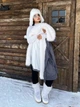 Парка Shein sz2406133200047006 0XL сіра (100009850) - зображення 8