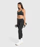 Спортивный топ Gymshark b2a7ec62 M черный (100010679) - изображение 4