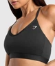 Спортивный топ Gymshark b2a7ec62 M черный (100010679) - изображение 5