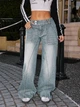 Джинси Shein sz25061883048044025 W30 блакитні (100009723) - зображення 5