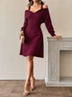 Сукня-светр Shein sz25051541444105728 Petite M червоний (100009562) - зображення 3