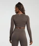 Спортивний лонгслів Gymshark b1a3dc62 XL коричневий (100010664) - зображення 2