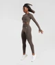 Спортивний лонгслів Gymshark b1a3dc62 XL коричневий (100010664) - зображення 4
