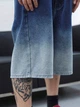 Джинсовий костюм (шорти, сорочка) Shein sm2404309979450573 2XL синій (100010109) - зображення 4