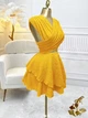 Платье мини Shein sz25042116522632955 S оранжевое (100009993) - изображение 5