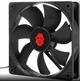 Кулер в корпус 120 мм 12V 1.6 A 3000RPM 12 В 154,5 CFM MOLEX живлення Вентилятор Чорний - зображення 12