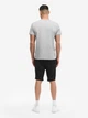 Комплект чоловічий футболка+шорти Lonsdale BUSTON 117896-1538 L Marl Grey/Black/White (4070376000825) - изображение 5