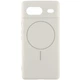 Чехол Silicone Cover Lakshmi Full Camera (AA) with Magnetic Fit для Google Pixel 8a Белый / White - изображение 1