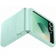 Кожаный чехол Leather Case (AAA) для Samsung Galaxy Z Flip6 Turquoise Без бренда - изображение 5