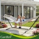 Гамак садовый двухместный GARDLOV 27293 - 200×150 см со стойкой до 250 кг - изображение 8