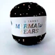 Пряжа бавовна з намистинками Pru Yarns Mermaid Tears. Чорний - изображение 2