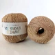 Пряжа бавовна з намистинками Pru Yarns Mermaid Tears. Бежевий - зображення 1