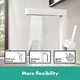 Змішувач hansgrohe Finoris 76063700 з висувним душем, 2 типи струменя та зливним гарнітуром push-open, білий матовий - изображение 3