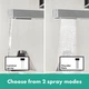 Змішувач hansgrohe Finoris 76063000 з висувним душем, 2 типи струменя та зливним гарнітуром push-open, хром - изображение 4