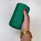 Шнур плетений з люрексом YarnArt macrame cotton Lurex 2мм зелений (№728) - изображение 4