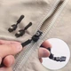 Универсальные бегунки для молний ZippetFix, 15 штук, черные - изображение 6