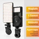 Накамерный LED свет M19 Tricolor 2500-9000K 3000mAh Универсальный магнитный видеосвет с прищепкой для блоггеров, стримов, тикток, фотосессий и макияжа - изображение 1