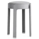 Табурет пластиковый RIAS NA78 с мягким сиденьем для дома 47x33 см Grey (3_08188) - изображение 1
